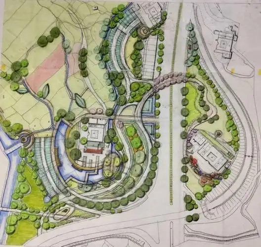 景观平面图手绘草图表现