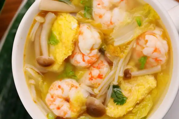 娃娃菜三鲜汤的做法