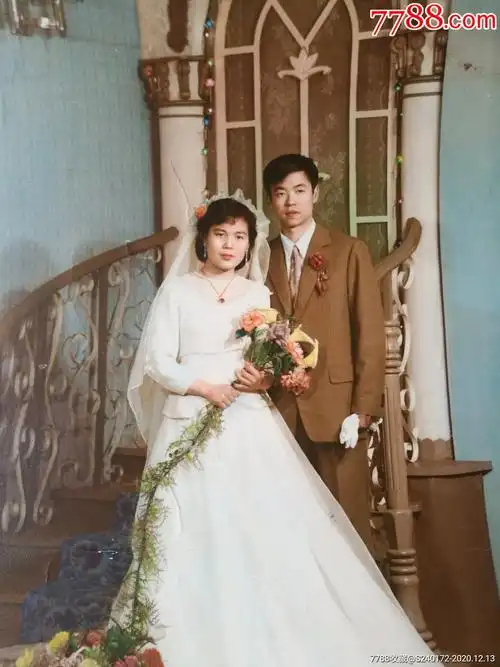 六十年代彩色婚照