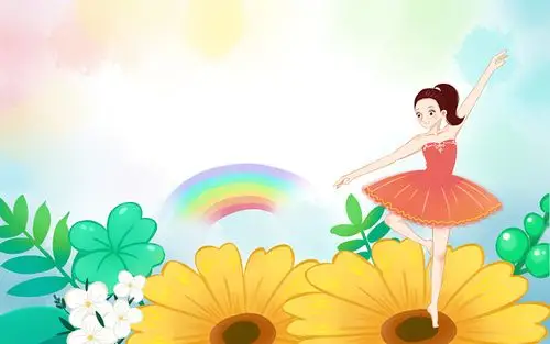 卡通少儿舞蹈原创插画海报