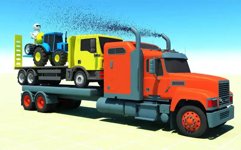 大车帮小车 少儿益智早教动画 工程车玩具动画片 儿童挖掘机视频