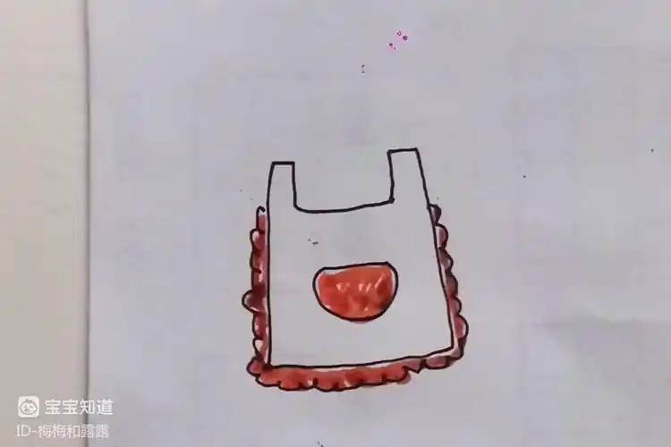 儿童简笔画——漂亮的小围裙