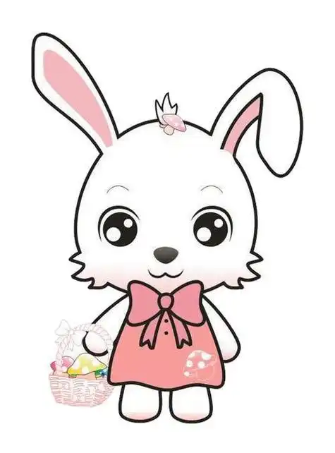 兔子卡通简笔画颜色