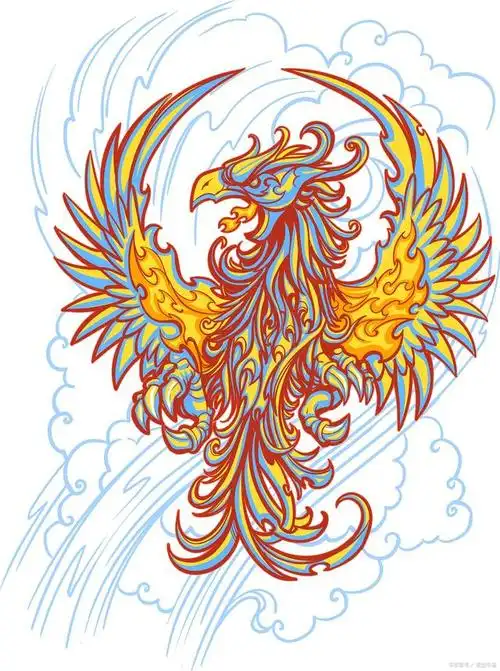 冰凤凰和火凤凰怎么画