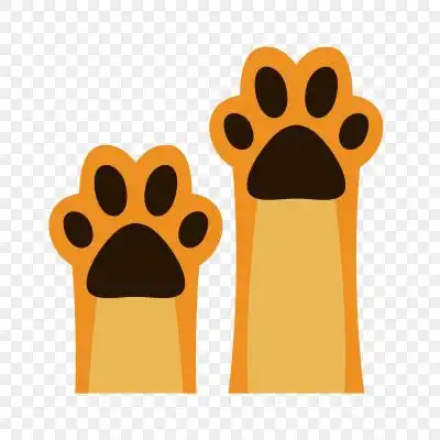 狗年装饰卡通矢量狗爪子插画