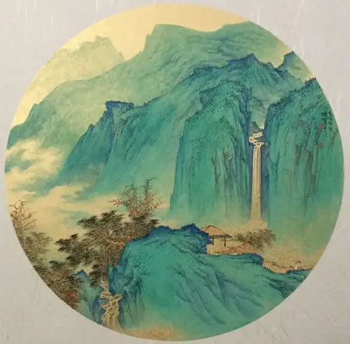 山东济南画家杨峰先生的青绿山水图集
