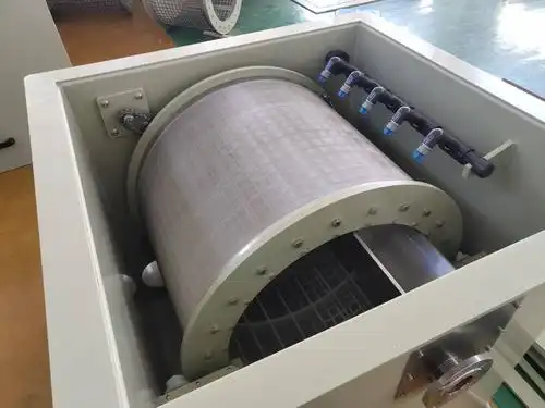 转鼓微滤机鱼池大型水产过滤器海水虾蟹锦鲤养殖分离设备