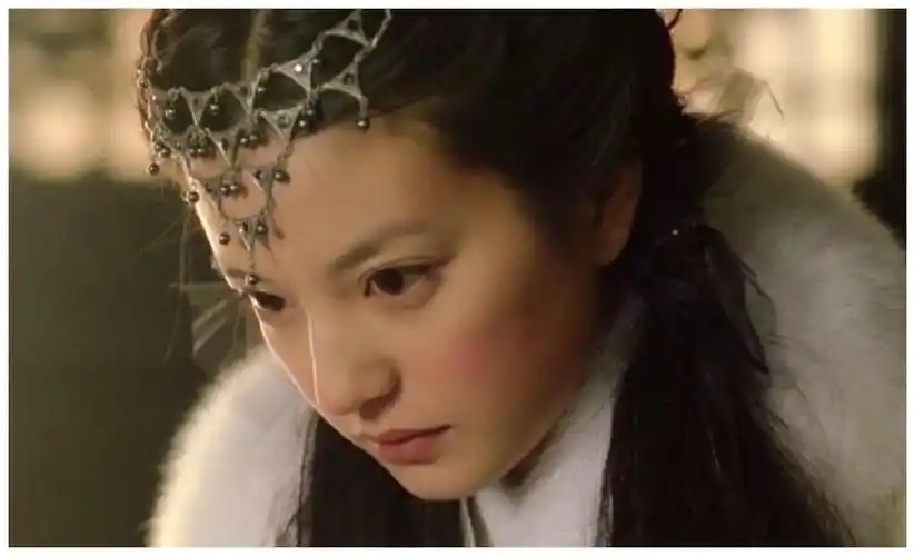 2000年赵薇与刘德华,郑伊健合作了《决战紫禁之巅》,赵薇饰演的飞凤