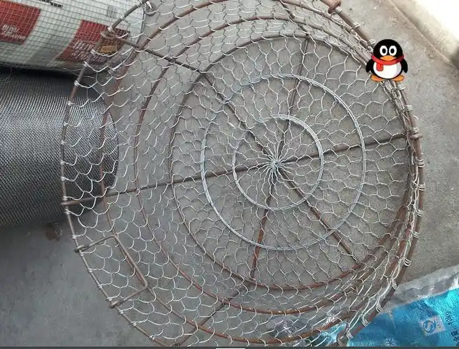 手工编织网采摘蔬菜水果药材抬筐铁篮子搬运核桃干果等铁丝网