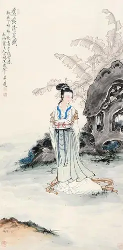 【著名画家王凤年传统工笔画作品】 —— 仕女