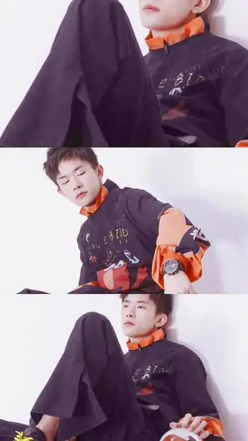 易烊千玺三格拼接,高清图片,手机锁屏桌面-壁纸族