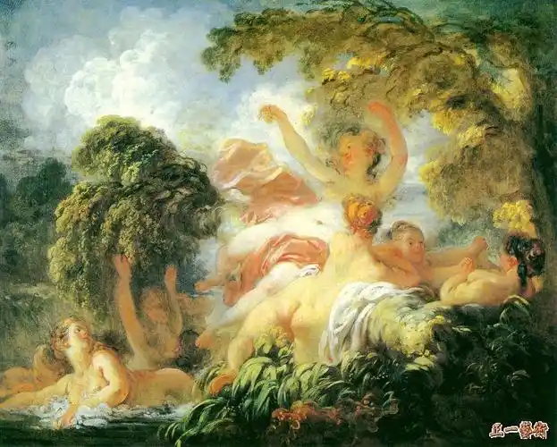 212沐浴的女人弗拉戈纳尔