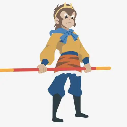 孙悟空动画片形象矢量