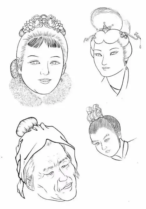 人物五官白描怎么画?学会这些画法,画人物白描很简单,快学习