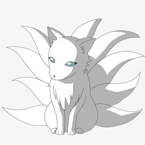 狐狸卡通九尾狐png下载