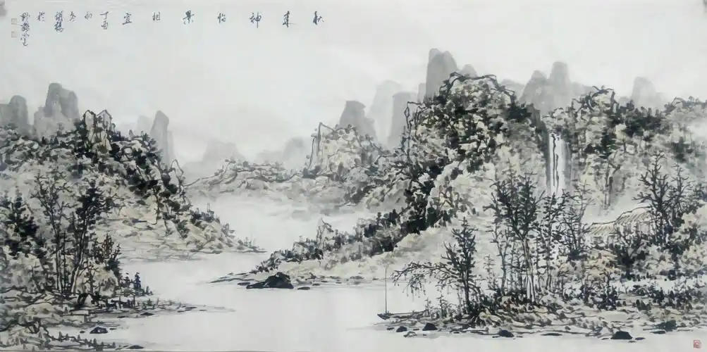 水墨江南――胡杨《一百幅山水画集锦》