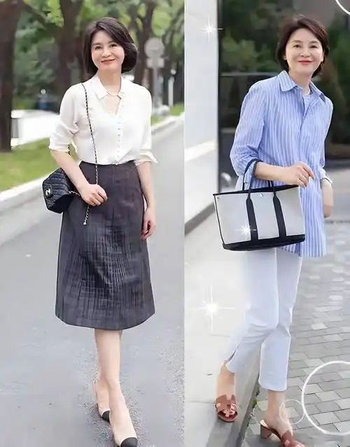 50岁女人不年轻也不装嫩,这些"反油腻"穿搭,轻松摆脱大妈感!