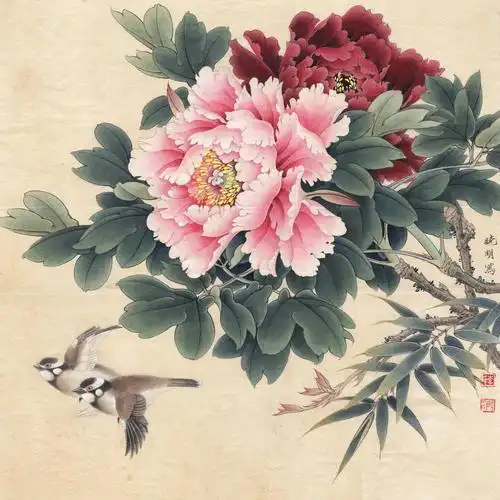 0010_李晓明牡丹工笔画高清图专辑jpg-富贵白头_6496x6496px_jpg_300d