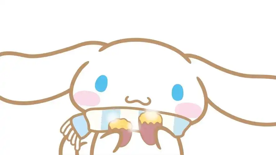 甜甜可爱的玉桂狗粉蓝清新电脑壁纸