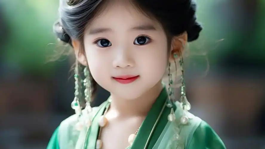 可爱汉服小女孩,古典小美女,小公主珠宝配饰 #小女孩头像