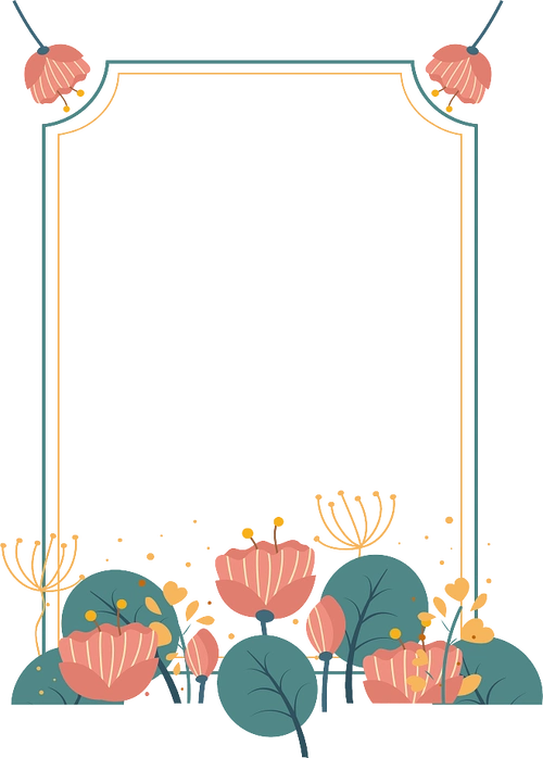 中秋节边框手绘边框png素材