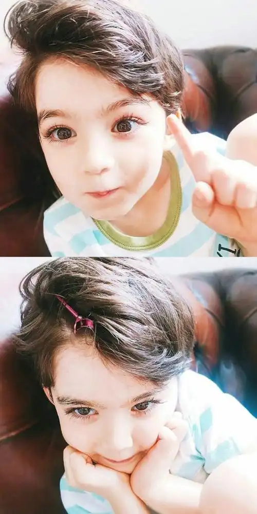 韩加混血的4岁小宝宝cooper 简直是睫毛精转世 眼睛超漂亮 摄影师