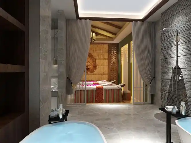 灌云养生馆中式风格装修效果图实景图