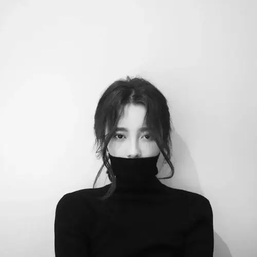 情侣头像 黑色 毛衣