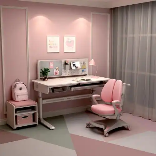 西昊儿童学习小学生书桌简约家用实木写字