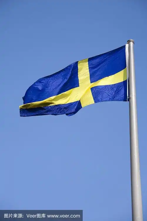 瑞典蓝黄相间的国旗