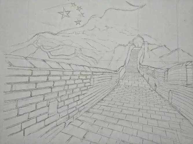 素描《长城》