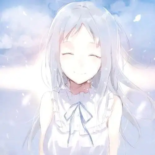 动漫坚强笑着哭的图片