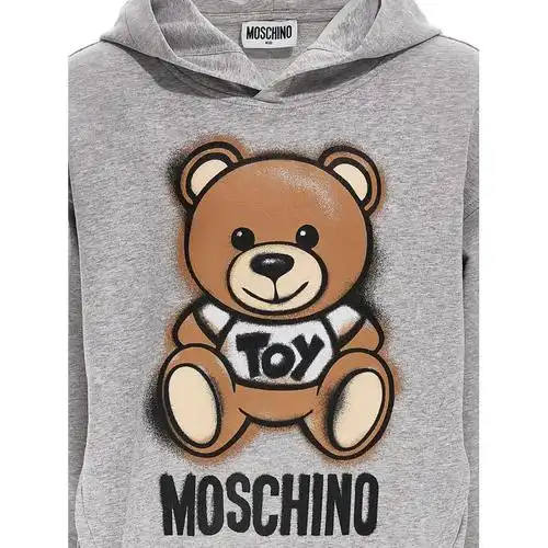 glu英国代购春夏moschino多色玩具小熊印花男童卫衣