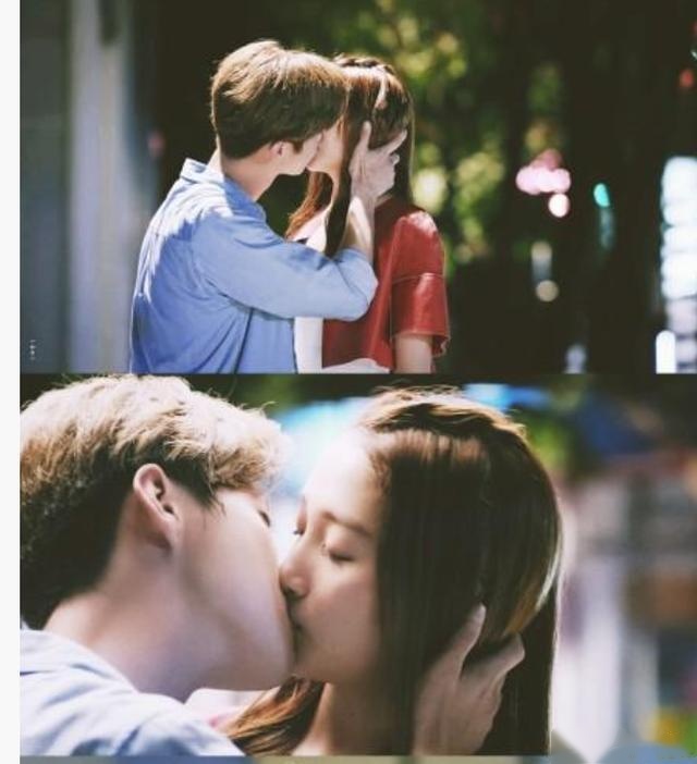 鹿晗,关晓彤吻戏34秒深情接吻,嘴唇相接超甜蜜齁甜齁甜的.