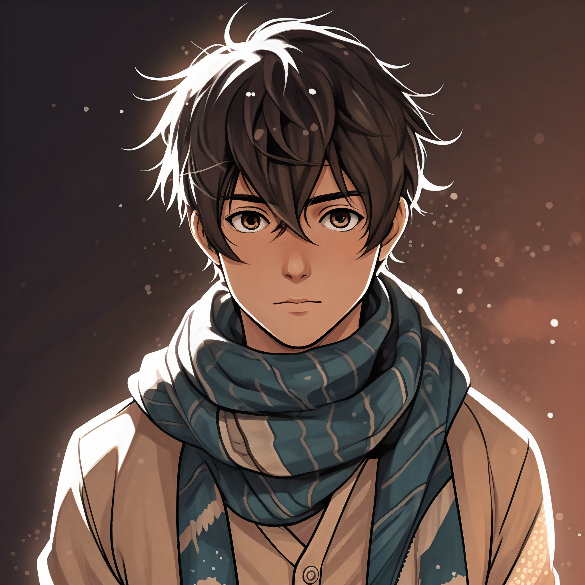 动漫头像97| 男生戴围巾超酷01