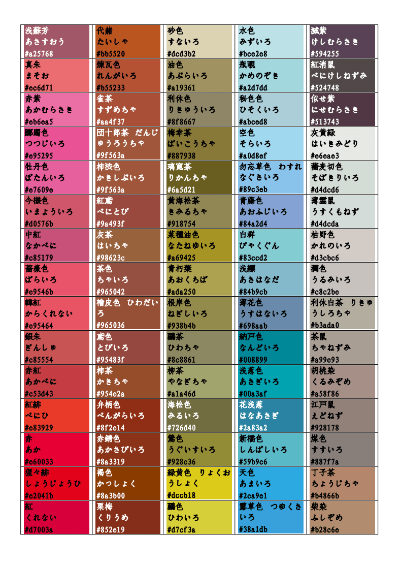 日本传统颜色表详解.doc