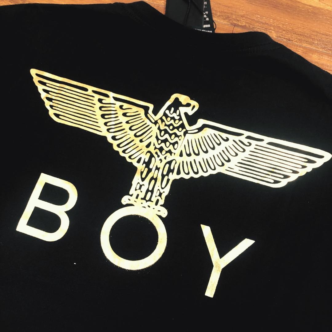 boy2019专柜款烫金短袖青岛出货专柜订单烫