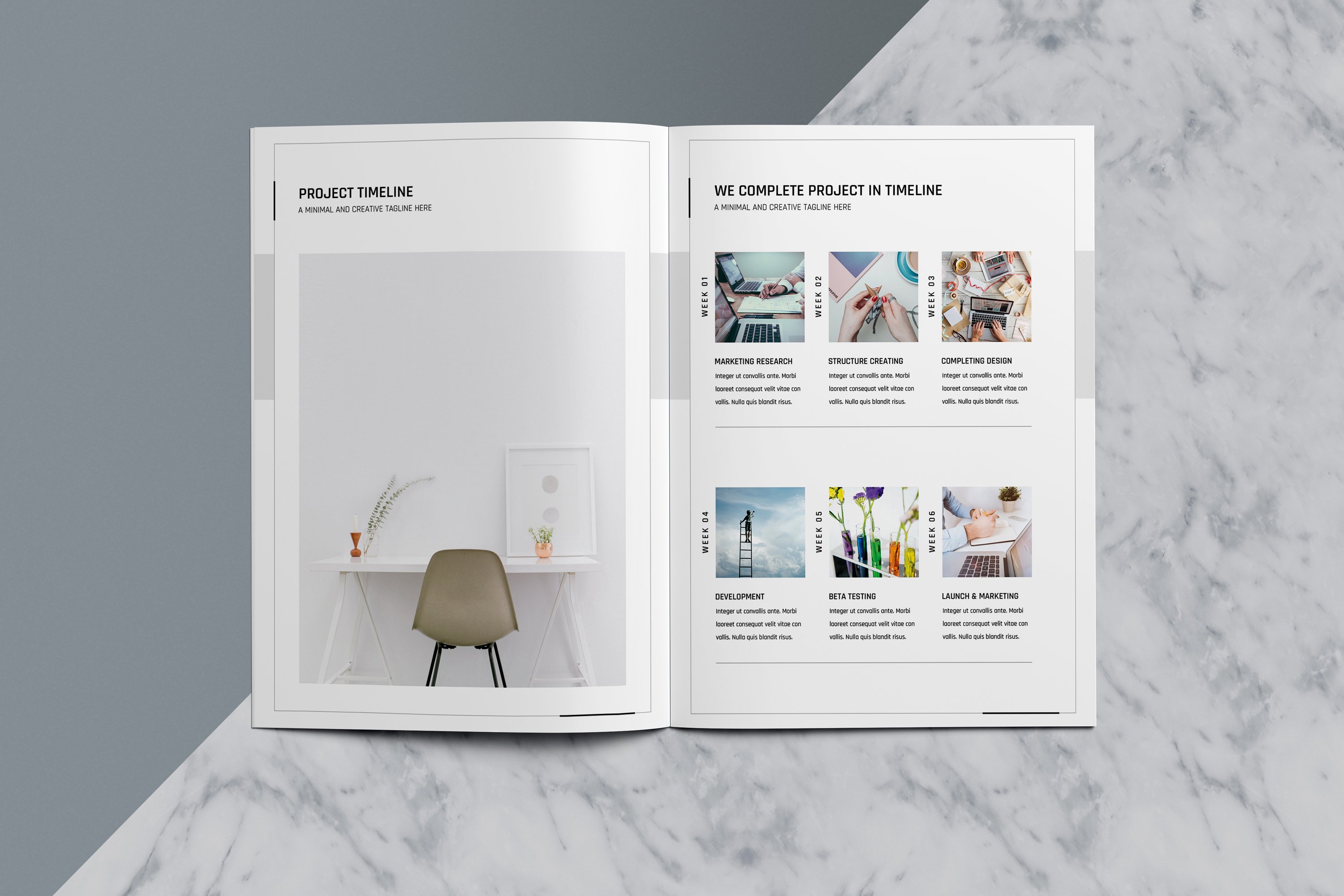 简约现代的企业提案/作品集杂志画册设计