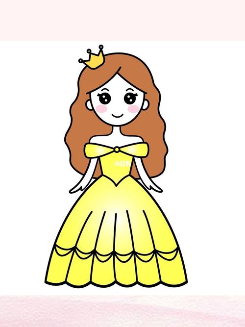 二年级美术公主简笔画