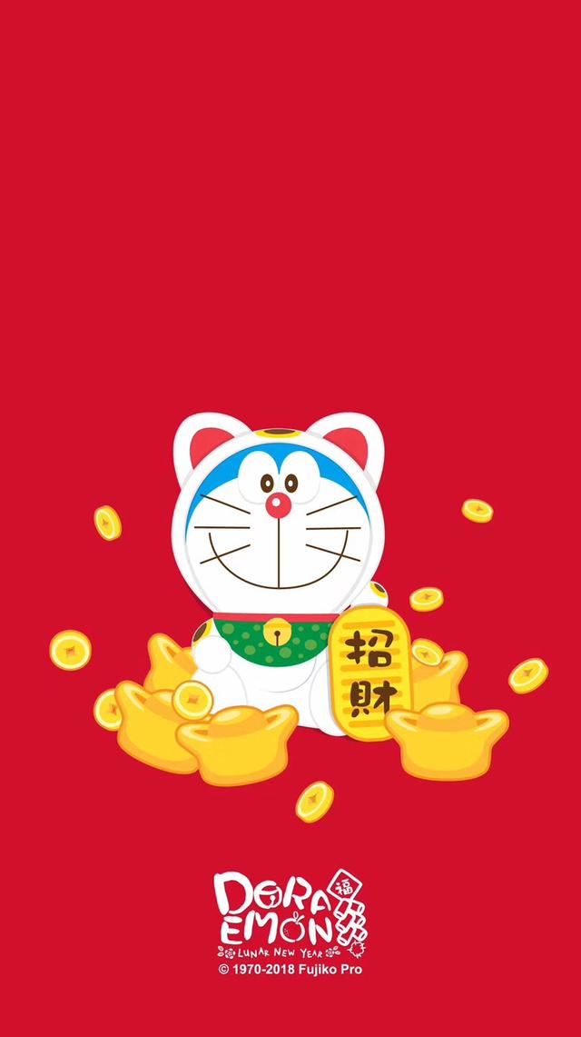手机壁纸|你们期待已久的哆啦a梦新年主题壁纸来了