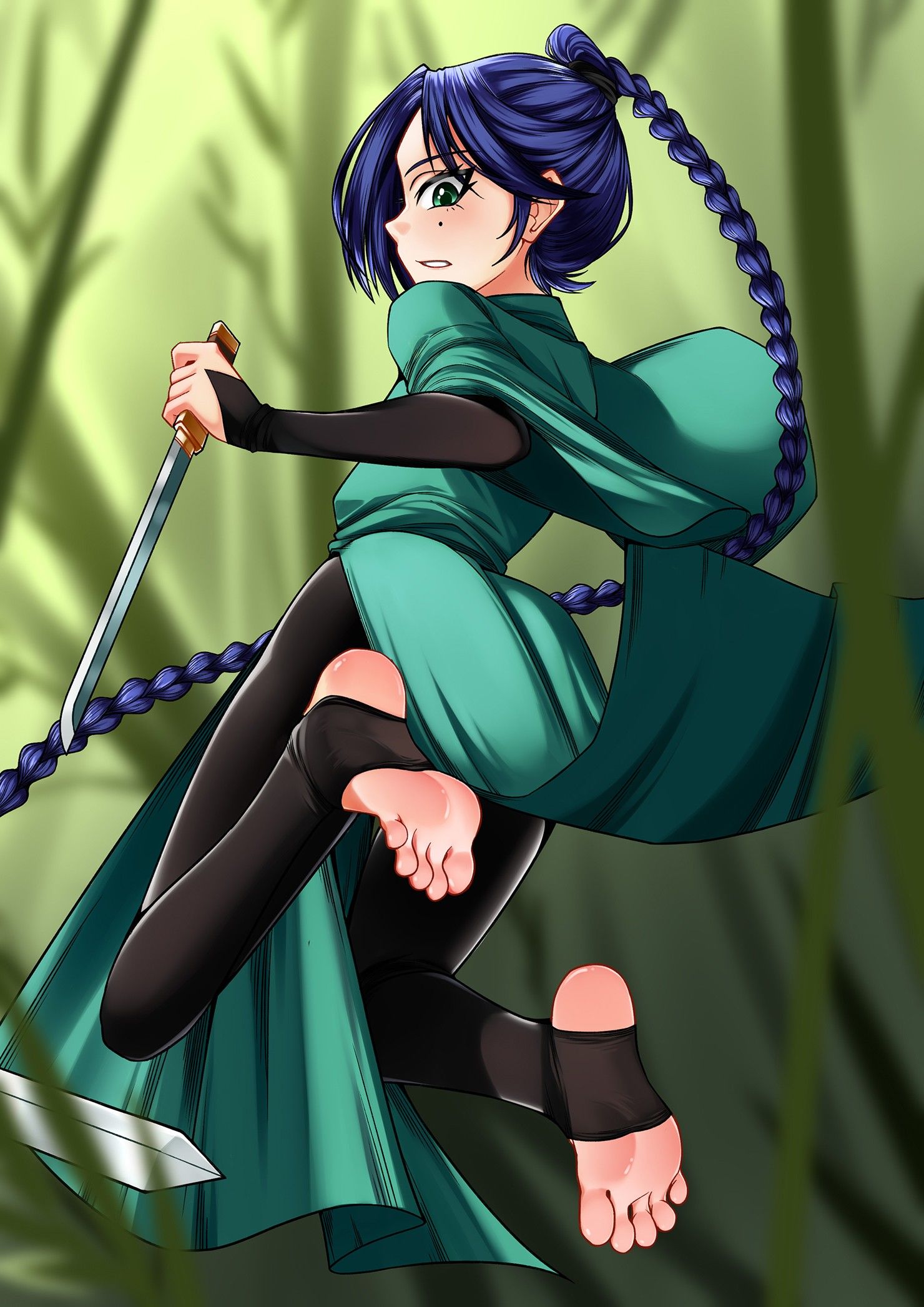 梅花十三的脚丫插画图片壁纸