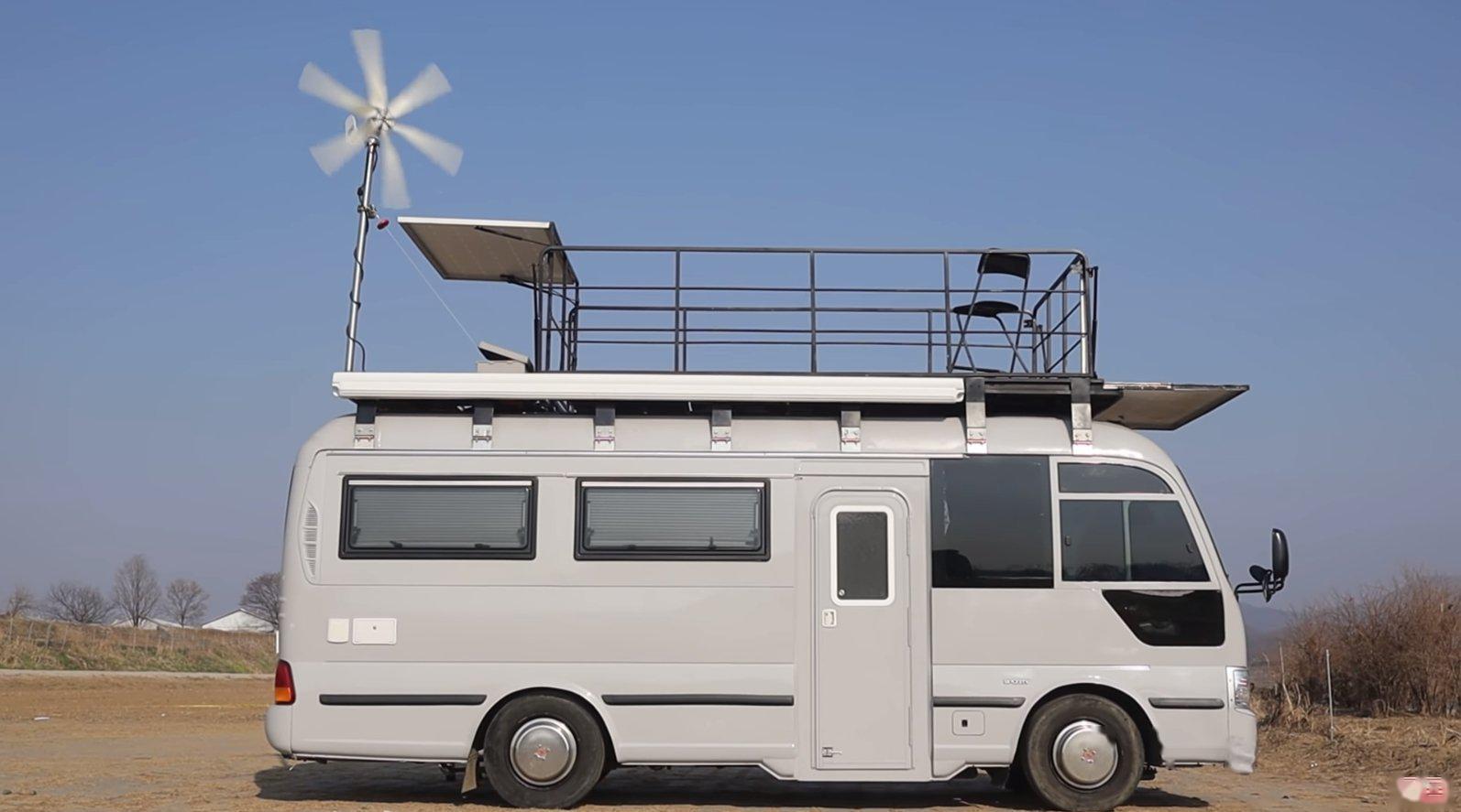 韩国牛人校巴改房车全过程 第38集完结篇(机翻字幕)