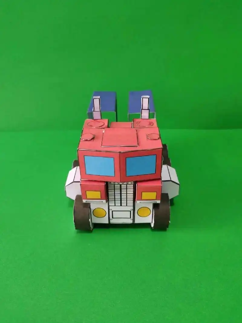 变形金刚g1擎天柱可变形纸模型diy手工 变形金刚 手工