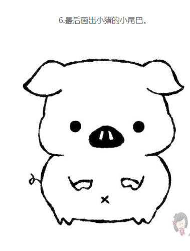内容包含相关动物简笔画栏目里的可爱猪简笔画,动物怎样画猪小猪简笔