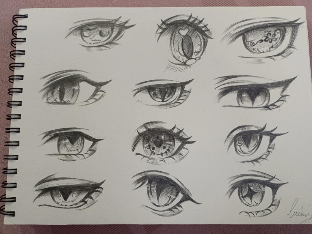 练习动漫眼睛