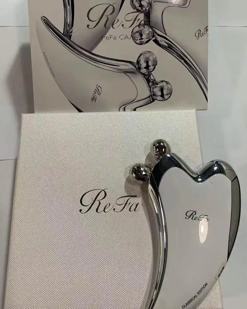 生活好物|refa刮痧板粉/白/黑.97消水肿 新月线可以整 - 抖音