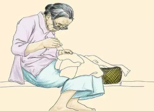 慈祥的母亲照片简笔画