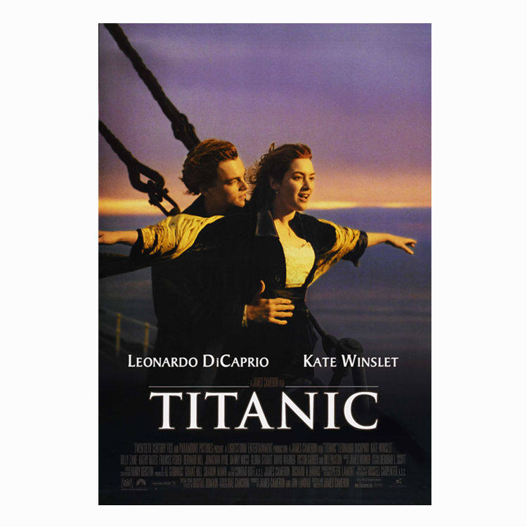 泰坦尼克号titanic照片墙电影海报相框画咖啡店装饰画定制防水