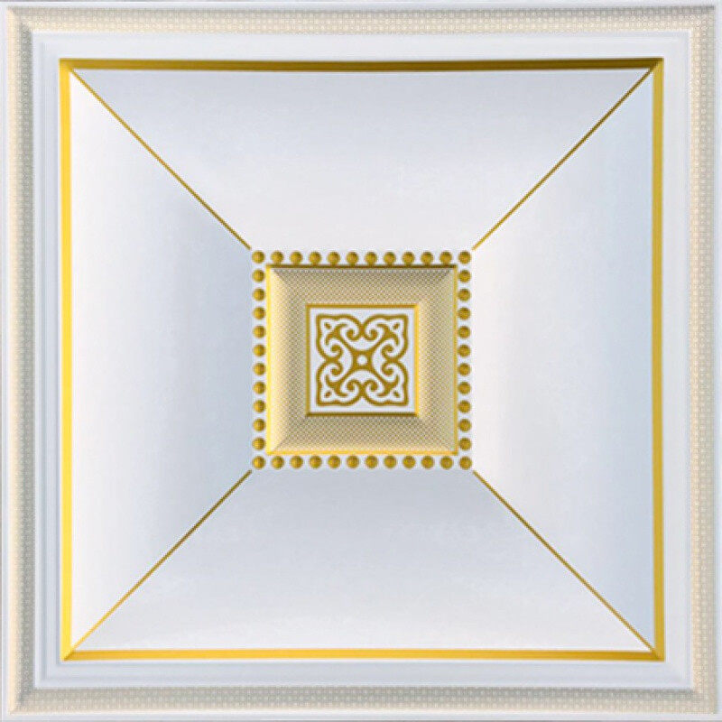 客厅集成吊顶二顶全套欧式铝扣板45x45卧室天花板吊顶装修材料 图