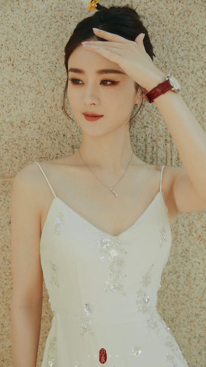 赵丽颖|壁纸天然去雕饰#赵丽颖丸子头簪发